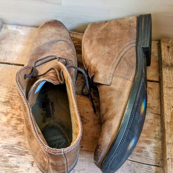 Clarks Brown Leather Low Chukka Boots Men's size 10 - Picture 6 of 6